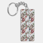 Christmas nutcrackers and lanterns キーホルダー (正面左)