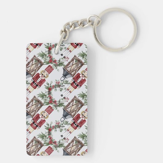 Christmas nutcrackers and lanterns キーホルダー (裏面)