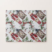 Christmas nutcrackers and lanterns ジグソーパズル (横)