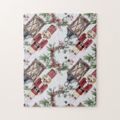 Christmas nutcrackers and lanterns ジグソーパズル (縦)