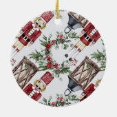 Christmas nutcrackers and lanterns セラミックオーナメント (裏面)