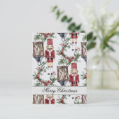 Christmas nutcrackers and lanterns ポストカード (スタンド正面)