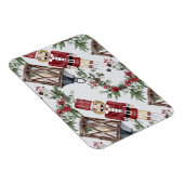 Christmas nutcrackers and lanterns マグネット (右側)