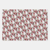 Christmas nutcrackers and lanterns ラッピングペーパーシート (正面2)