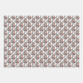 Christmas nutcrackers and lanterns ラッピングペーパーシート (正面)