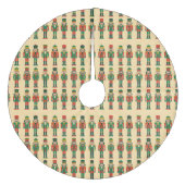 Christmas Nutcrackers on Light フリース ツリースカート (正面)