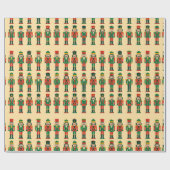 Christmas Nutcrackers on Light ラッピングペーパー (フラット)