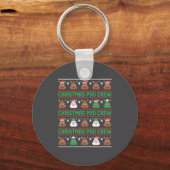 Christmas O Crew Xelated Ugly Christmas Pajamas Op キーホルダー (正面)