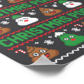 Christmas O Crew Xelated Ugly Christmas Pajamas Op ポスター (角)