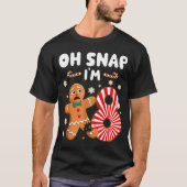 Christmas Oh Snap 8 Year Old Gingerbread Man 8th B Tシャツ (正面)