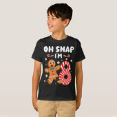 Christmas Oh Snap 8 Year Old Gingerbread Man 8th B Tシャツ (正面フル)