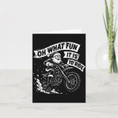 Christmas Oh What Fun It Is To Ride Santa Dirt Bik カード (正面)