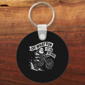 Christmas Oh What Fun It Is To Ride Santa Dirt Bik キーホルダー (正面)