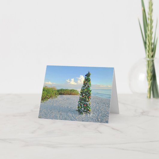 Christmas on Sanibel holiday note cards シーズンカード (正面)