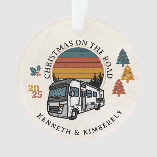 Christmas on the Road RV オーナメント (正面)