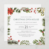 Christmas Open House Party Invitation (正面/裏面)