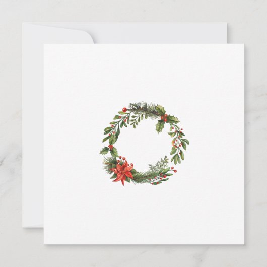 Christmas Open House Party Invitation (裏面)