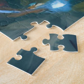 Christmas Orange Cat Festive Pet ジグソーパズル (側面)