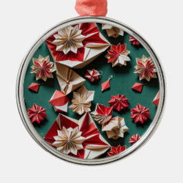 Christmas origami handicrafts11- Ceramic Ornament メタルオーナメント