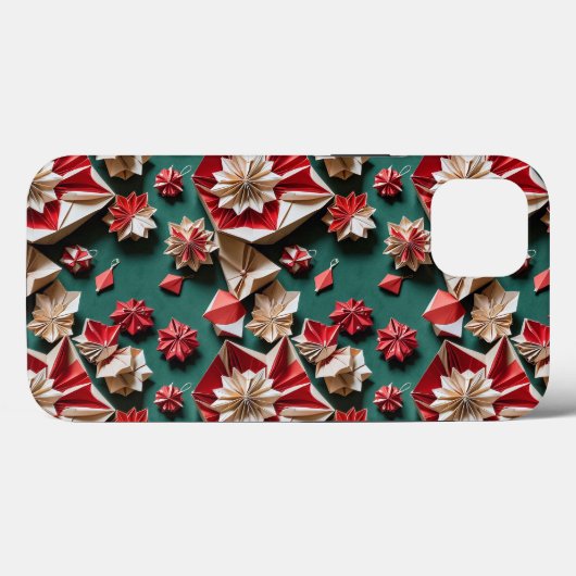 Christmas origami handicrafts 11 - Iphone Case Case-Mate iPhoneケース (裏面 (横))