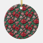Christmas origami handicrafts 12- Ceramic Ornament セラミックオーナメント (正面)