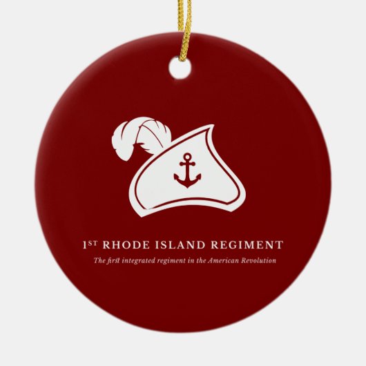 Christmas Ornament — 1st Rhode Island Regiment セラミックオーナメント (正面)