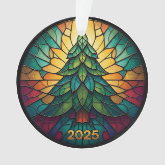 Christmas Ornament 2025 Faux Stained Glass Eff. 1  オーナメント