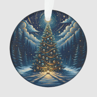 Christmas Ornament 2025 – Winter Night Tree 1 オーナメント