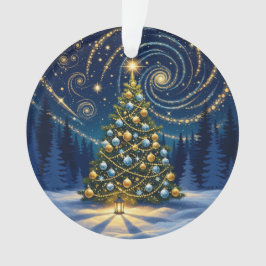 Christmas Ornament 2025 – Winter Night Tree 2 オーナメント