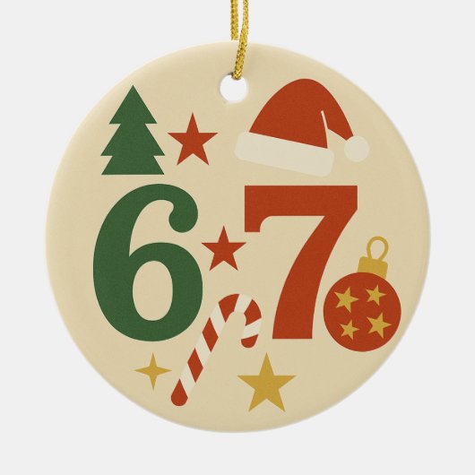 Christmas Ornament 6/7  セラミックオーナメント (正面)