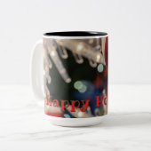 Christmas Ornament and Light ツートーンマグカップ (正面左)