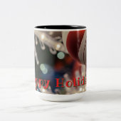 Christmas Ornament and Light ツートーンマグカップ (中央)