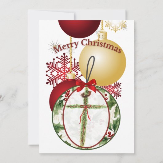 Christmas Ornament Card シーズンカード (正面)