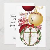 Christmas Ornament Card シーズンカード (正面/裏面)