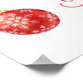 Christmas Ornament Exchange Party Garland ポスター (角)