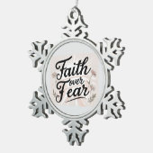  Christmas Ornament | Faith Inspired スノーフレークピューターオーナメント (右)