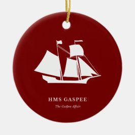Christmas Ornament — HMS Gaspee セラミックオーナメント