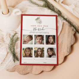 Christmas Ornament How Old Was The Bride Card 招待状