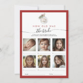 Christmas Ornament How Old Was The Bride Card 招待状 (正面)