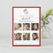 Christmas Ornament How Old Was The Bride Card 招待状 (スタンド正面)