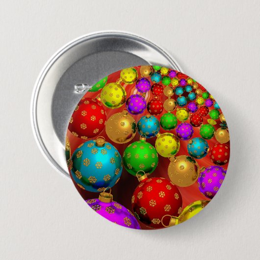 Christmas Ornament Jamboree 缶バッジ (正面&裏面)