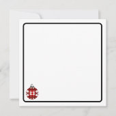 Christmas ornament note card ノートカード (正面)