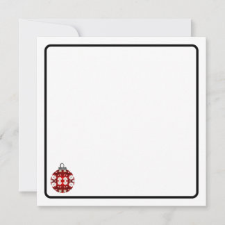Christmas ornament note card ノートカード