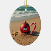 Christmas ornament on the beach holiday gift idea  セラミックオーナメント (右)