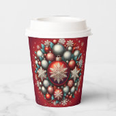Christmas ornament paper cup. 紙コップ (裏面)