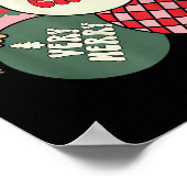 Christmas Ornament Peds Crew Pediatric Nurse Xmas  ポスター (角)