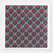 Christmas Ornament Red Green Blue Stained Glass  (正面)