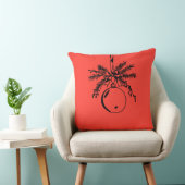 Christmas ornament with bow and pine branch クッション (椅子)