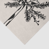 Christmas ornament with bow and pine branch 薄葉紙 (詳細)