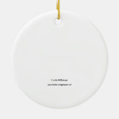 Christmas Ornament with Star Graphic セラミックオーナメント (裏面)
